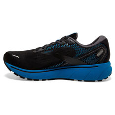 Brooks Ghost 14 Mens Running Shoes, Black/Blue, rebel_hi-res