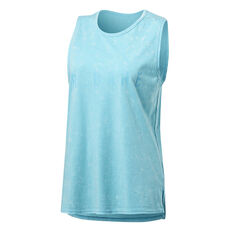 Running Bare Womens Easy Rider Muscle Tank Blue 8, Blue, rebel_hi-res