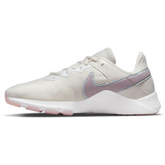 Nike Legend Essential 2 Womens Training Shoes White/Pink US 6, White/Pink, rebel_hi-res