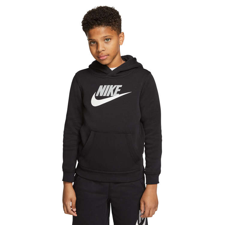 Nike Sportswear Boys Club HBR Pullover Hoodie Black/Grey XS, Black/Grey, rebel_hi-res