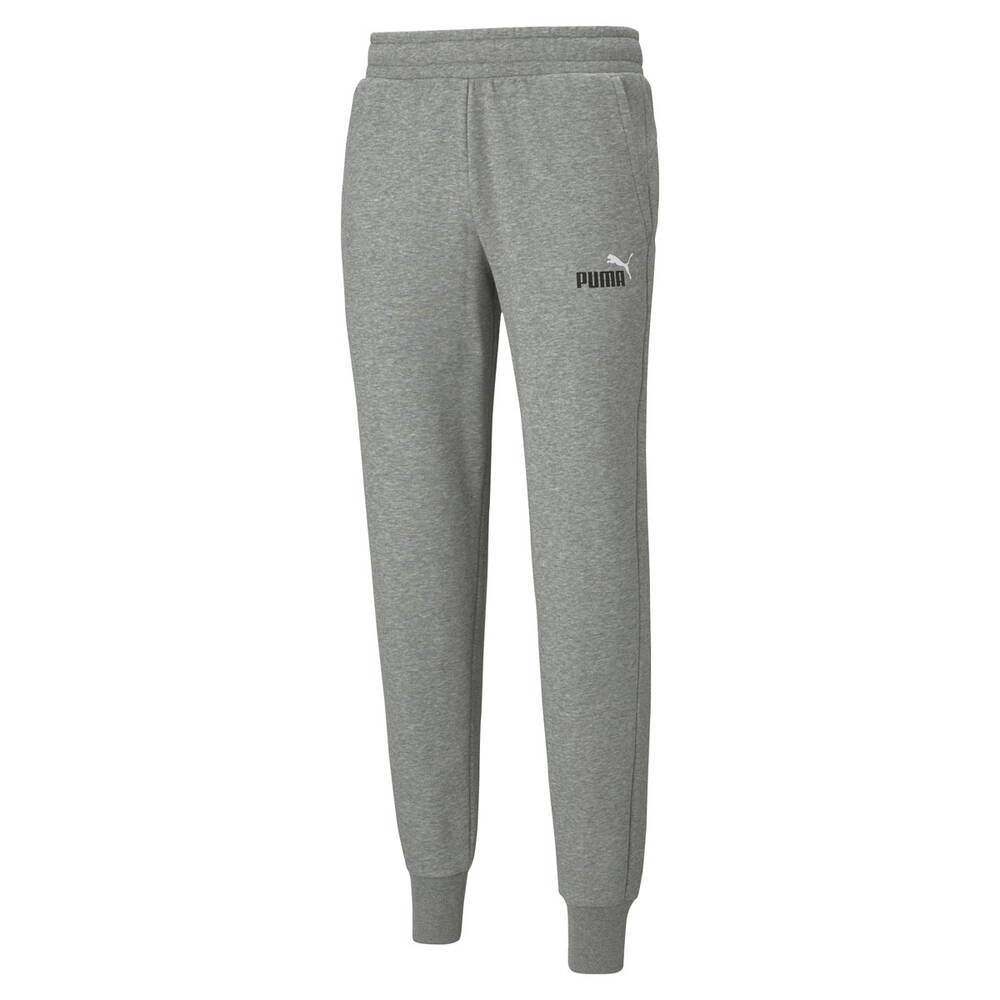 Puma Mens Essential Logo Fleece Pants Grey XL | Rebel Sport