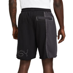 Nike Mens KD French Terry Shorts, Black/White, rebel_hi-res