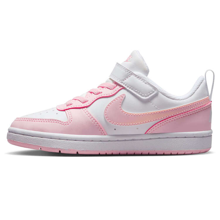 Nike Court Borough Low Recraft PS Kids Casual Shoes White/Pink US 11, White/Pink, rebel_hi-res