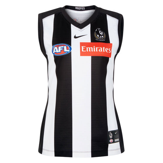 Collingwood Magpies 2022 Womens Home Guernsey, White, rebel_hi-res