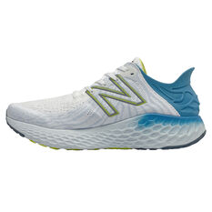New Balance 1080v11 Mens Running Shoes White US 9, White, rebel_hi-res