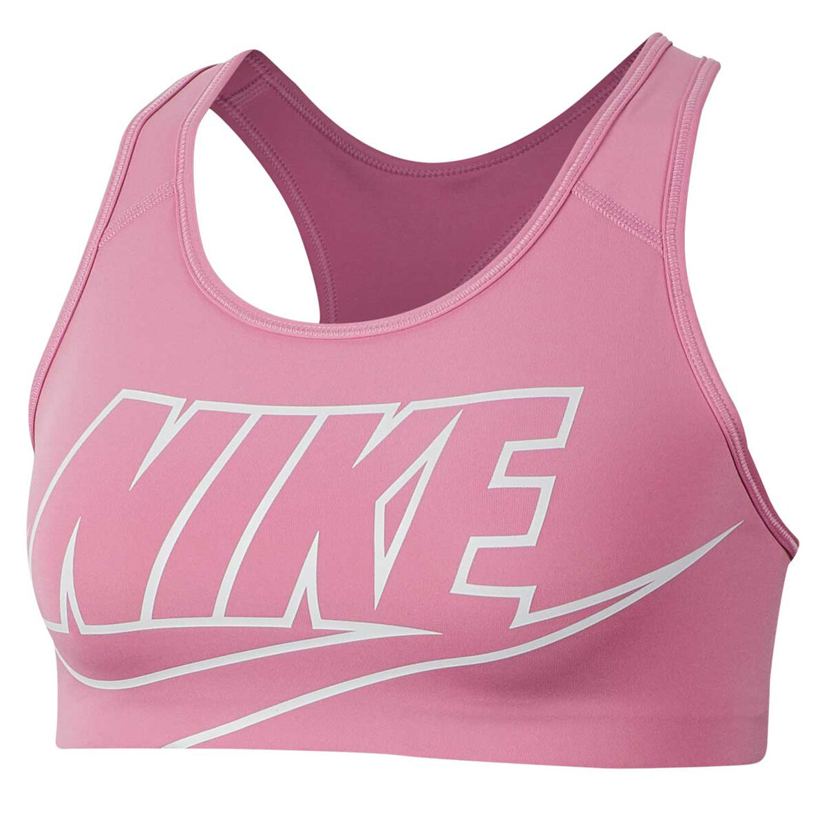 Nike Womens Medium Support Sports Bra Pink XS | Rebel Sport