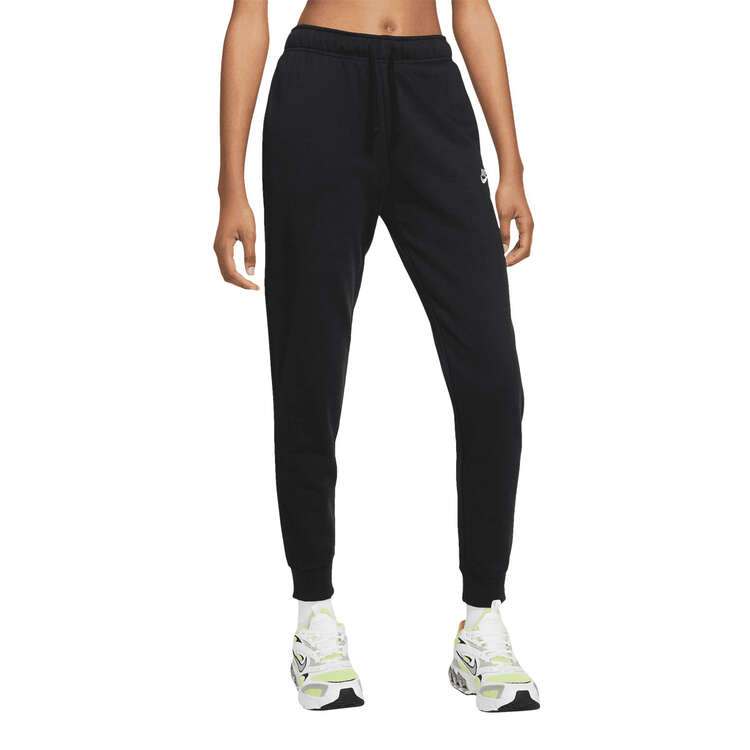 Nike Womens Sportswear Club Fleece Jogger Pants Black/White XS, Black/White, rebel_hi-res