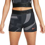 Nike Pro Womens Dri-FIT Mid-Rise 3 Inch Training Shorts, , rebel_hi-res