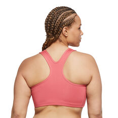 Nike Womens Swoosh Non-Padded Sports Bra Plus Pink 1X, Pink, rebel_hi-res