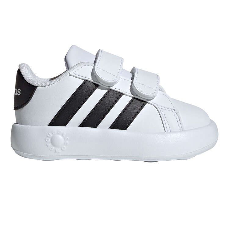 adidas Grand Court 2.0 Toddlers Shoes White/Black US 4, White/Black, rebel_hi-res