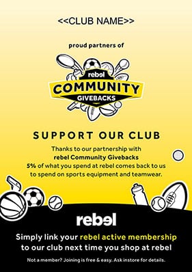 rebel Community Givebacks Club Poster