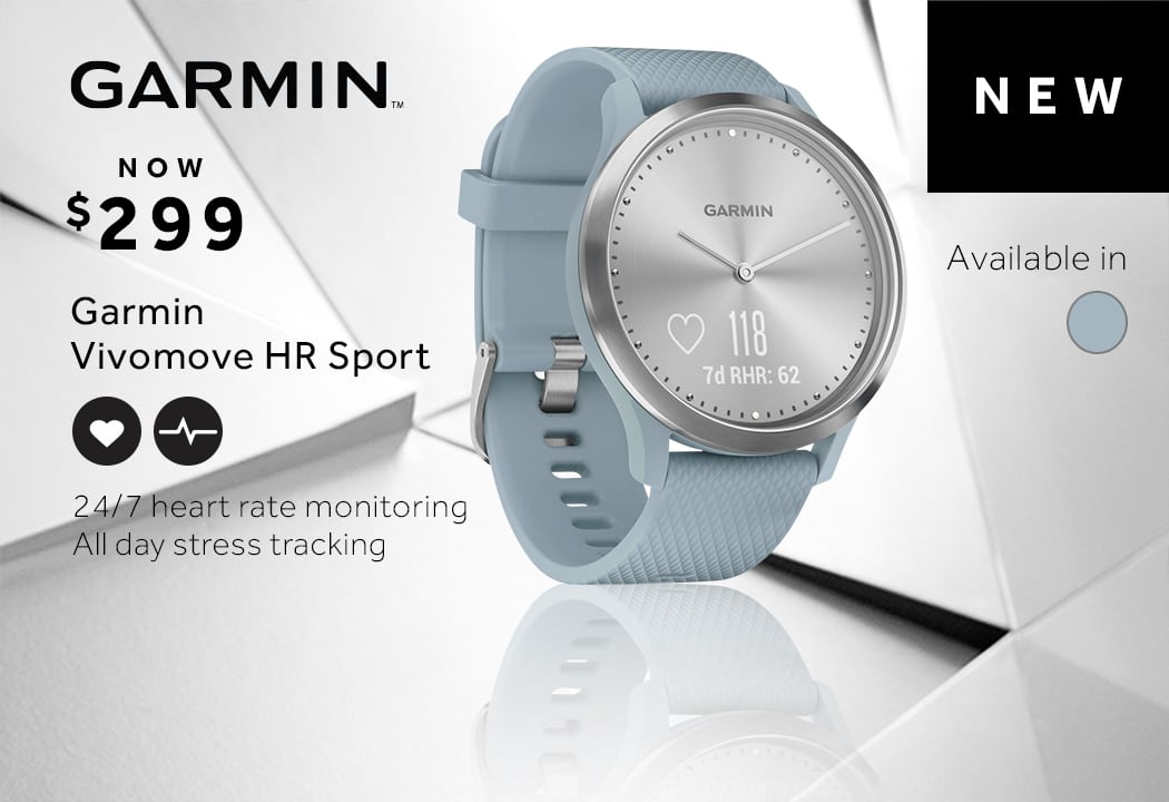Shop the new Garmin Vivomove HR Sport Fitness Tracker at rebel