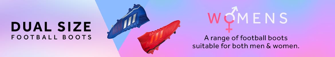 Shop a range of dual size football boots for both men and women at rebel