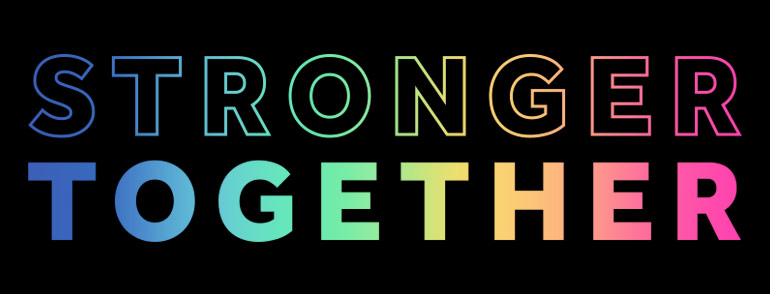 Stronger Together #rebelrainbow